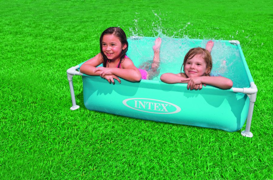 Zaklampen Geaccepteerd puberteit Intex Mini Frame Pool 122x122x30 cm kleur BLAUW - Zwembad kopen?