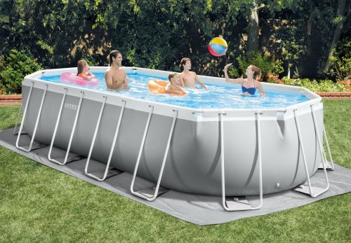 Intex Prism Ovaal Premium Pool 610x305x122 cm.